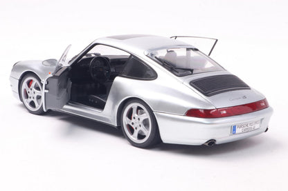 Solido 1996 Porsche 911 (993) Carrera 4S Coupe Polar Silver 1:18