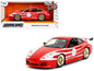 Porsche 911 GT3 (996) Red with White Graphics "Hyper-Spec" Series 1/24 Diecast Model Car by Jada Cartsfy Inc.