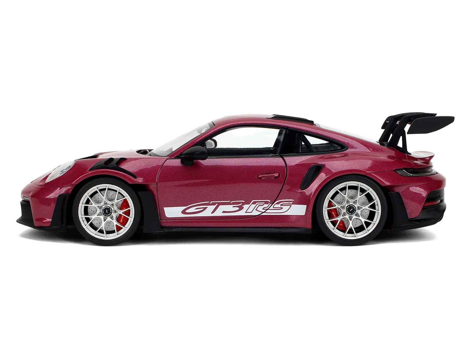 Porsche 911 GT3 RS Red Violet Metallic with White Stripes "Pink Slips" Series 1/18 Diecast Model Car by Jada Miniature Motors Default Title Default Title-