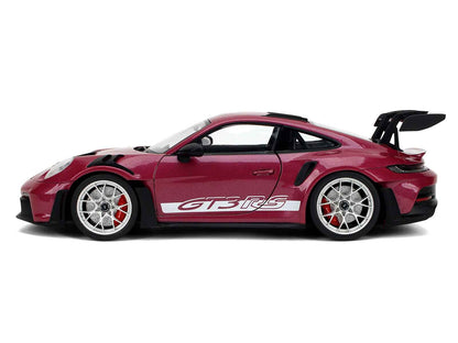 Porsche 911 GT3 RS Red Violet Metallic with White Stripes "Pink Slips" Series 1/18 Diecast Model Car by Jada Miniature Motors Default Title Default Title-