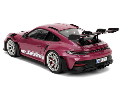 Porsche 911 GT3 RS Red Violet Metallic with White Stripes "Pink Slips" Series 1/18 Diecast Model Car by Jada Miniature Motors Default Title Default Title-