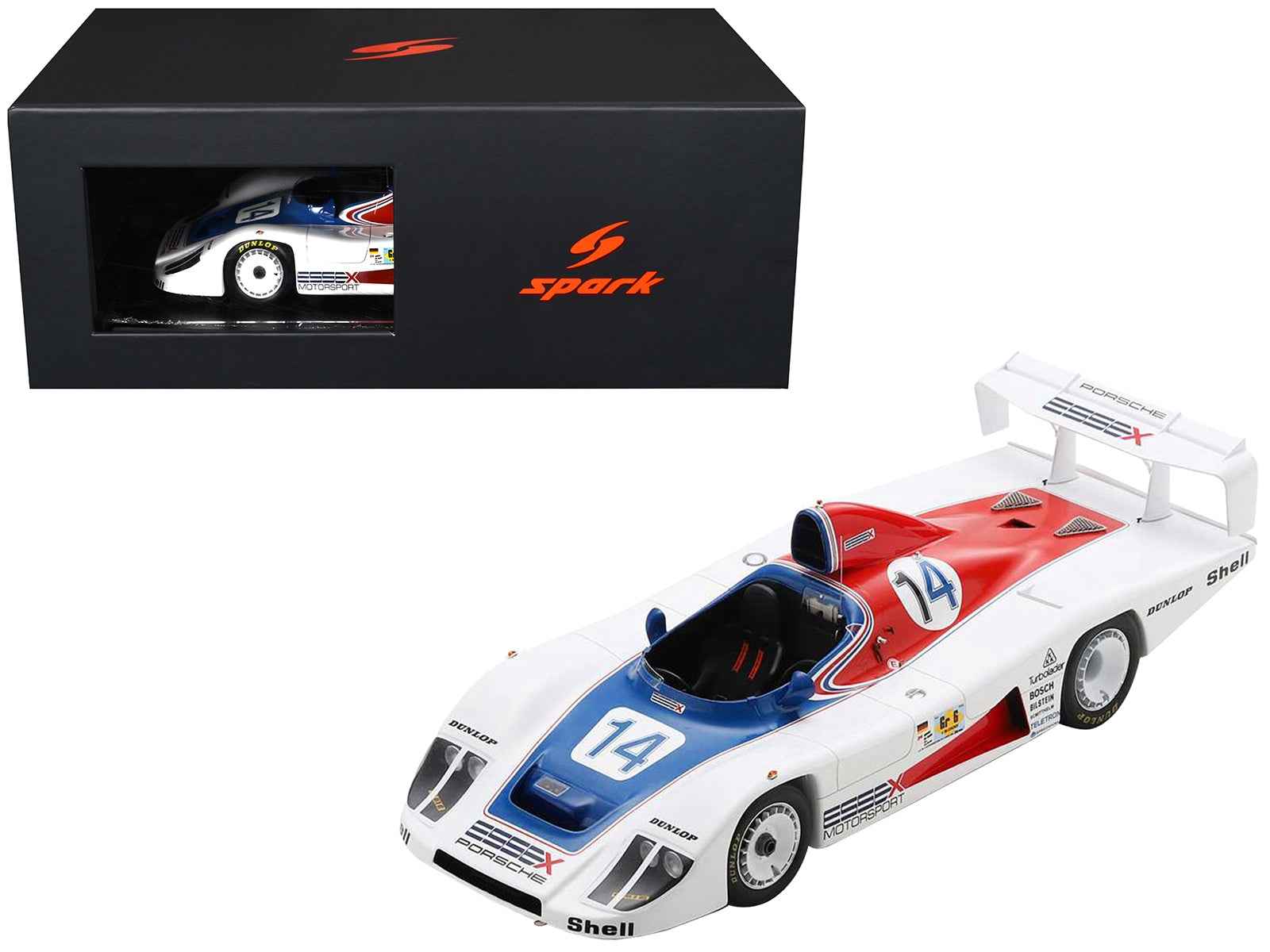 Porsche 936 #14 Bob Wollek - Hurley Haywood "Essex Motorsport Porsche" "24 Hours of Le Mans" (1979) with Acrylic Display Case 1/18 Model Car by Spark Miniature Motors Default Title Default Title-