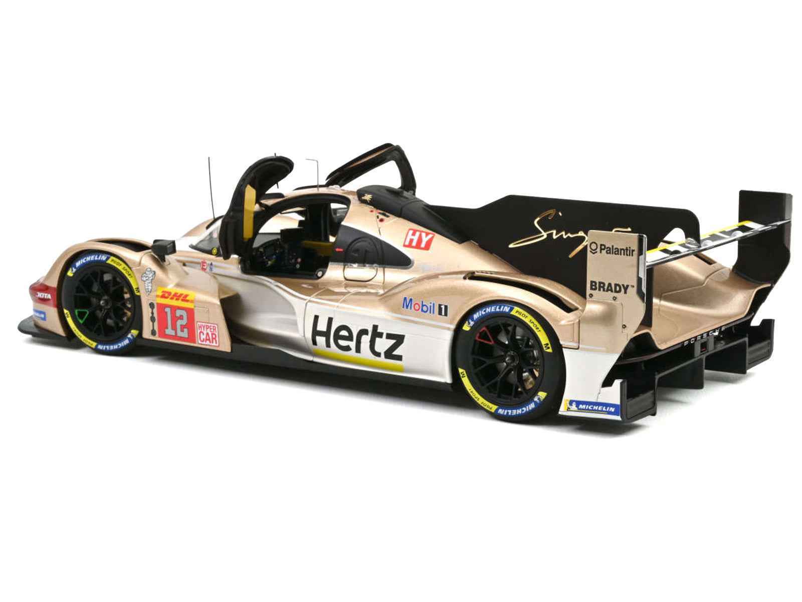 Porsche 963 #12 Callum Ilott - Will Stevens "Hertz Team Jota" Winner "6 Hours of Spa-Francorchamps" (2024) 1/18 Diecast Model Car by Norev Cartsfy Inc.