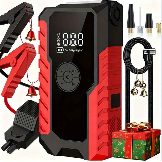 Portable 12V Car Jump Starter, Battery Charger, Air Pump (LED Display) Cartsfy Inc.