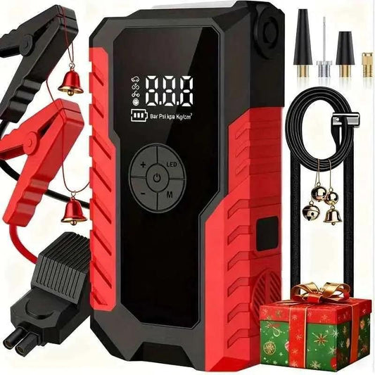Portable 12V Car Jump Starter, Battery Charger, Air Pump (LED Display) DailySale Default Title Default Title-