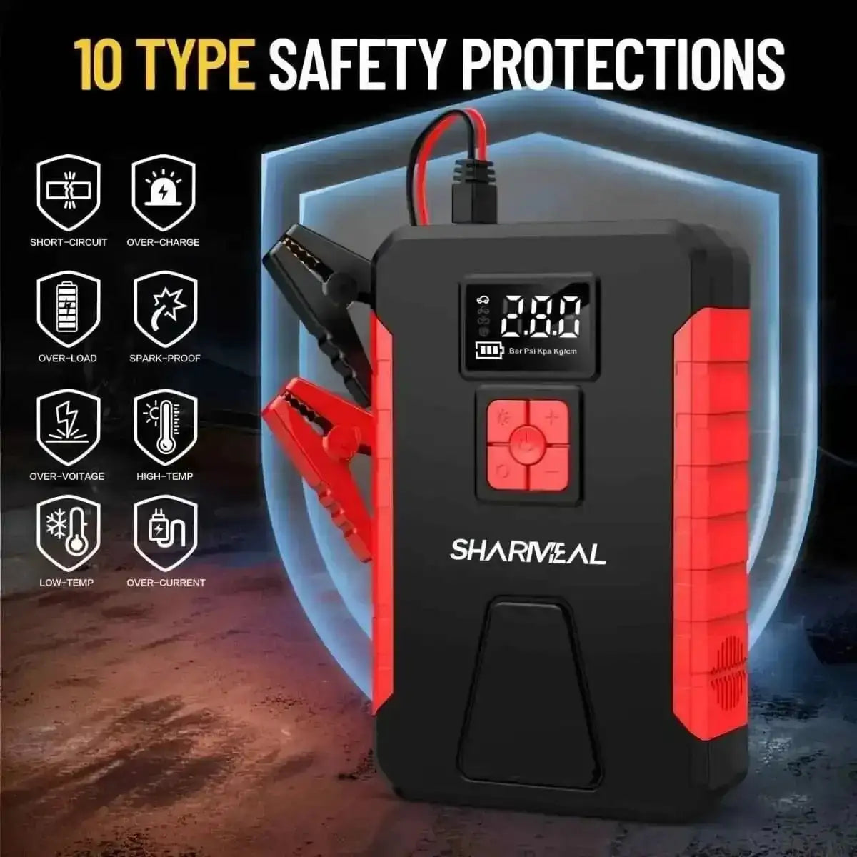 Portable Car Jump Starter with Air Compressor DailySale Default Title Default Title-