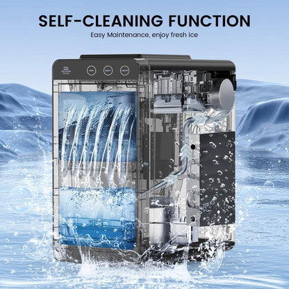 Portable Countertop Ice Maker – 8 Cubes/6 Min, Self - Cleaning - Cartsfy Inc.