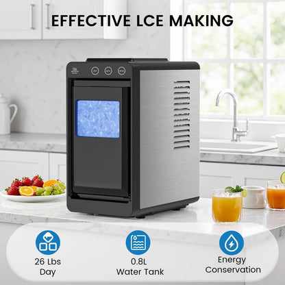 Portable Countertop Ice Maker – 8 Cubes/6 Min, Self - Cleaning - Cartsfy Inc.