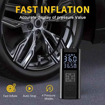 Portable Electric Tire Inflator – 150PSI Air Compressor with Digital Gauge & LED Light Cartsfy Inc.