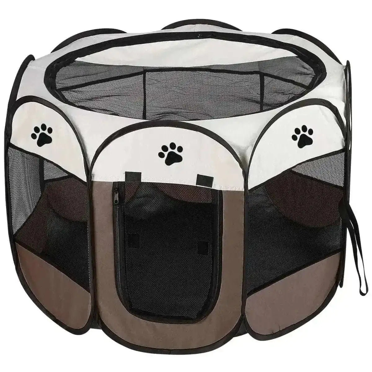 Portable Foldable Pet Playpen For Dogs Cats Other Pets DailySale Blue Pink Coffee Blue-Pink-Coffee-