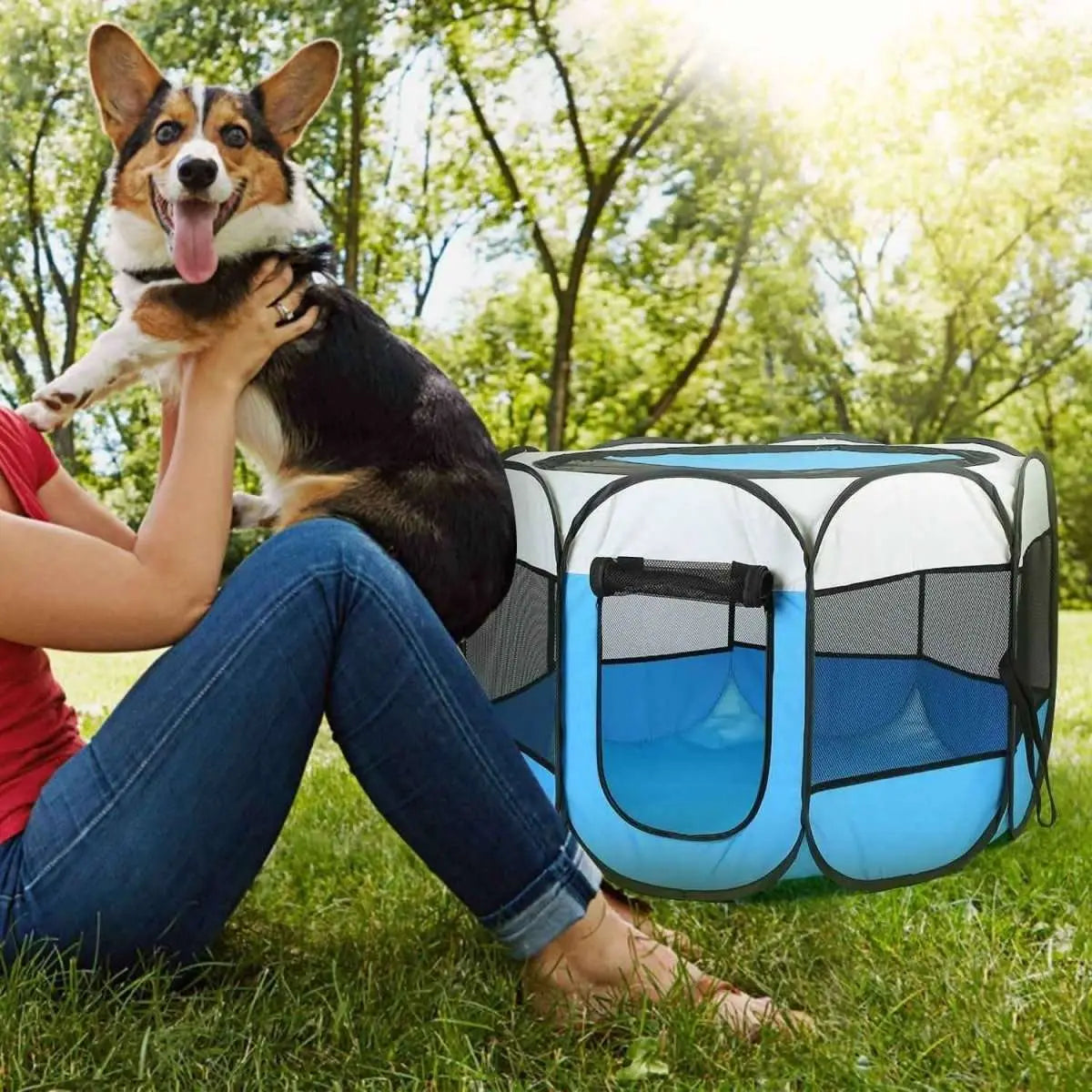 Portable Foldable Pet Playpen For Dogs Cats Other Pets Cartsfy Inc.