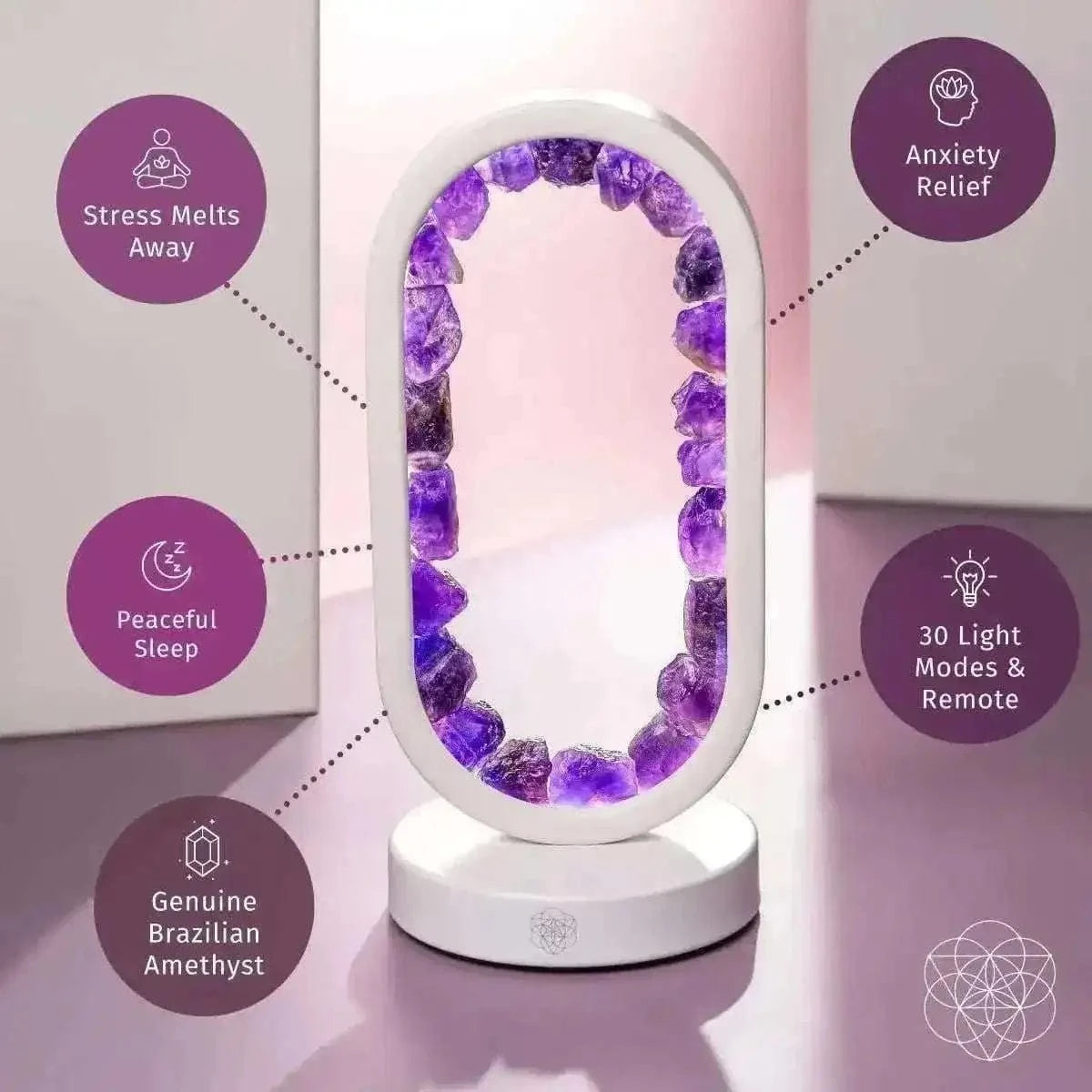 Portal to Peace - Amethyst Lamp of Stress Relief Conscious Items Default Title Default Title-