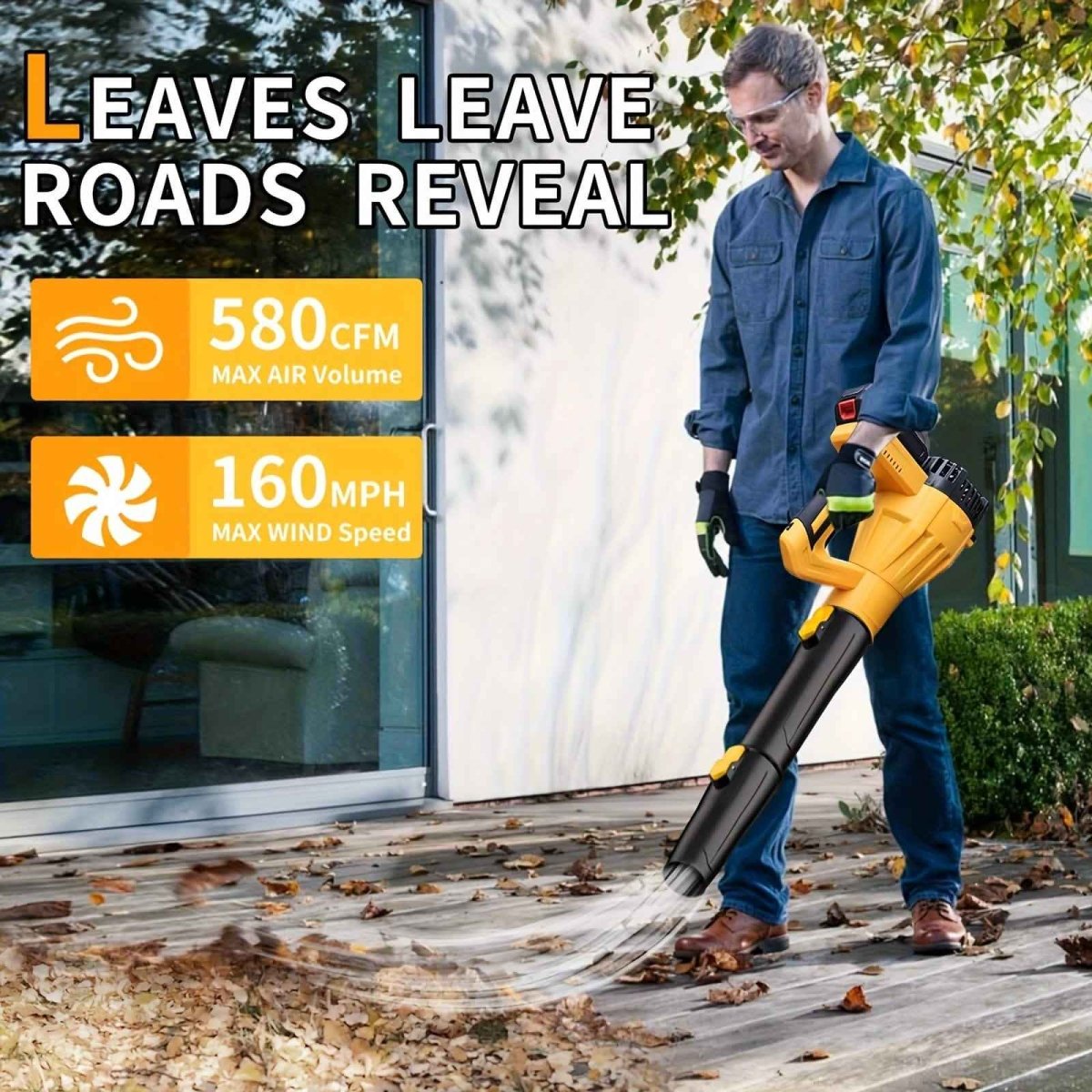 Powerful Cordless Leaf Blower - Cartsfy Inc.