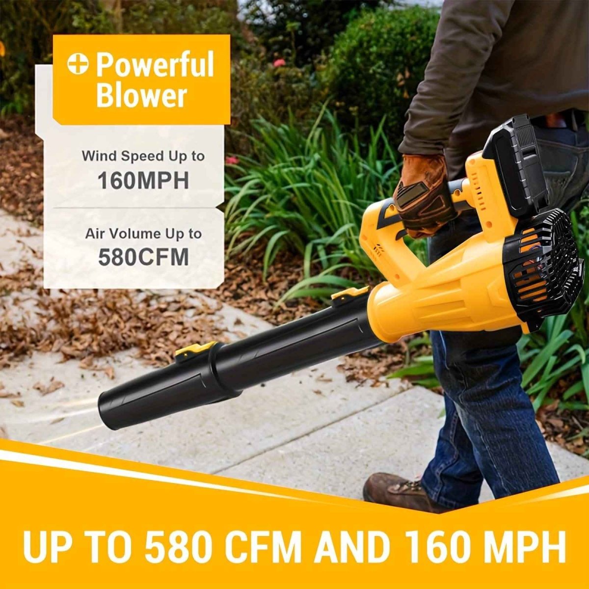 Powerful Cordless Leaf Blower - Cartsfy Inc.