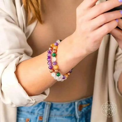 Powerhouse of Wealth Manifestation - Crystal Quartet Bracelet Set Conscious Items Default Title Default Title-