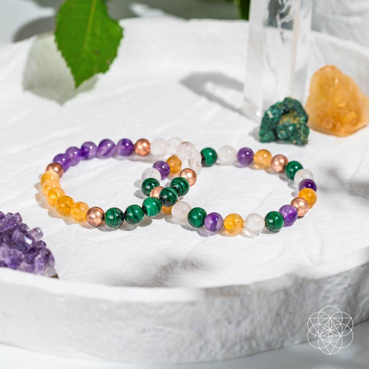 Powerhouse of Wealth Manifestation - Crystal Quartet Bracelet Set - Cartsfy Inc.