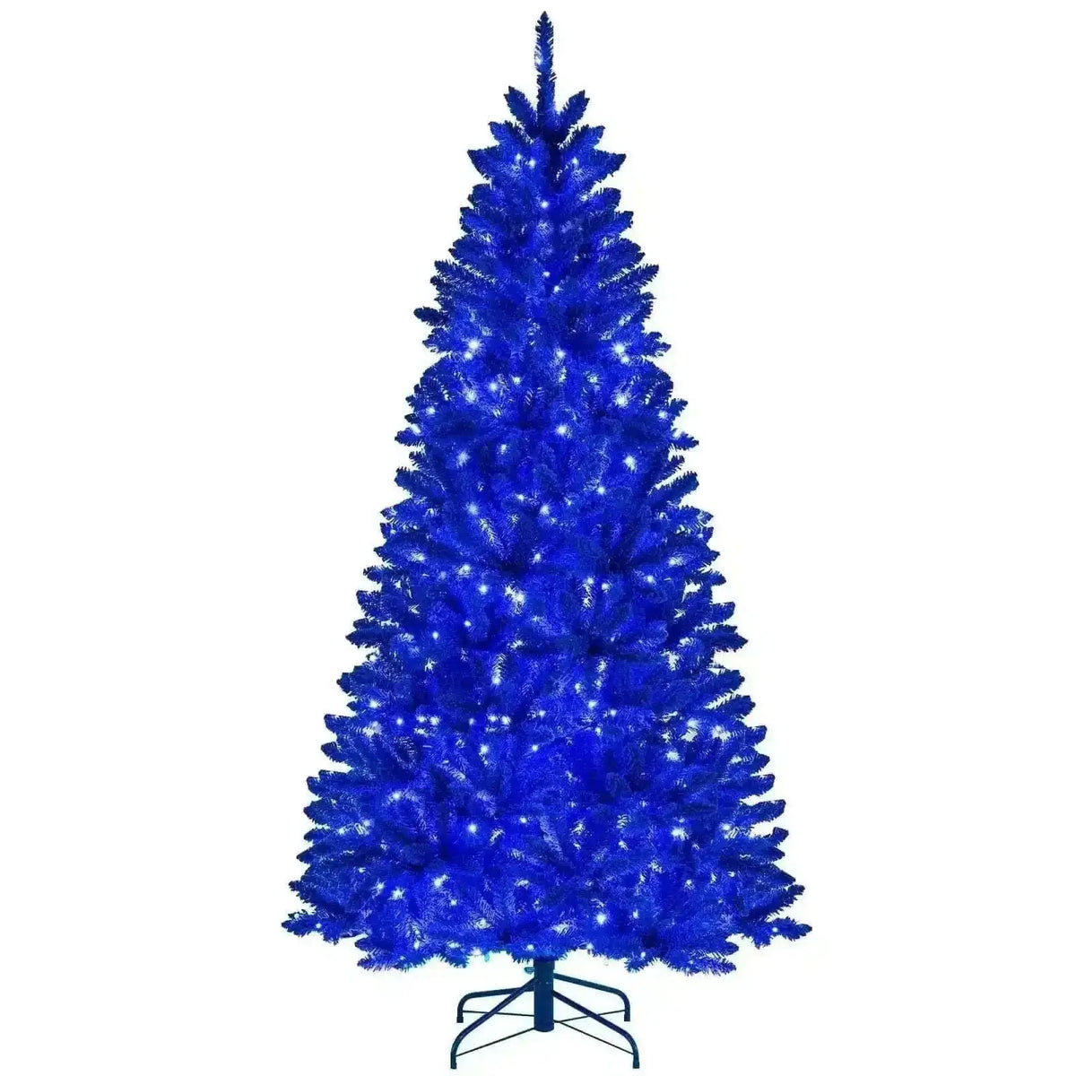 Pre-Lit Artificial Christmas Tree with 340 Blue LED Lights and 3 Modes-7 ft Cartsfy Inc.