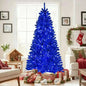 Pre-Lit Artificial Christmas Tree with 340 Blue LED Lights and 3 Modes-7 ft Cartsfy Inc.