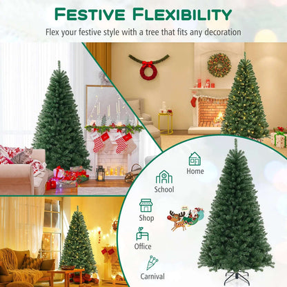 Pre-Lit Artificial Christmas Tree with LED Lights Cartsfy Inc.