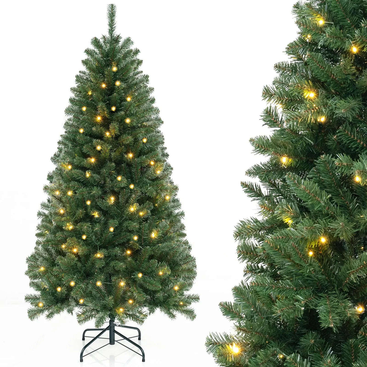 Pre-Lit Artificial Christmas Tree with LED Lights Cartsfy Inc.