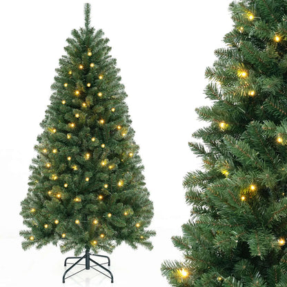 Pre-Lit Artificial Christmas Tree with LED Lights Cartsfy Inc.
