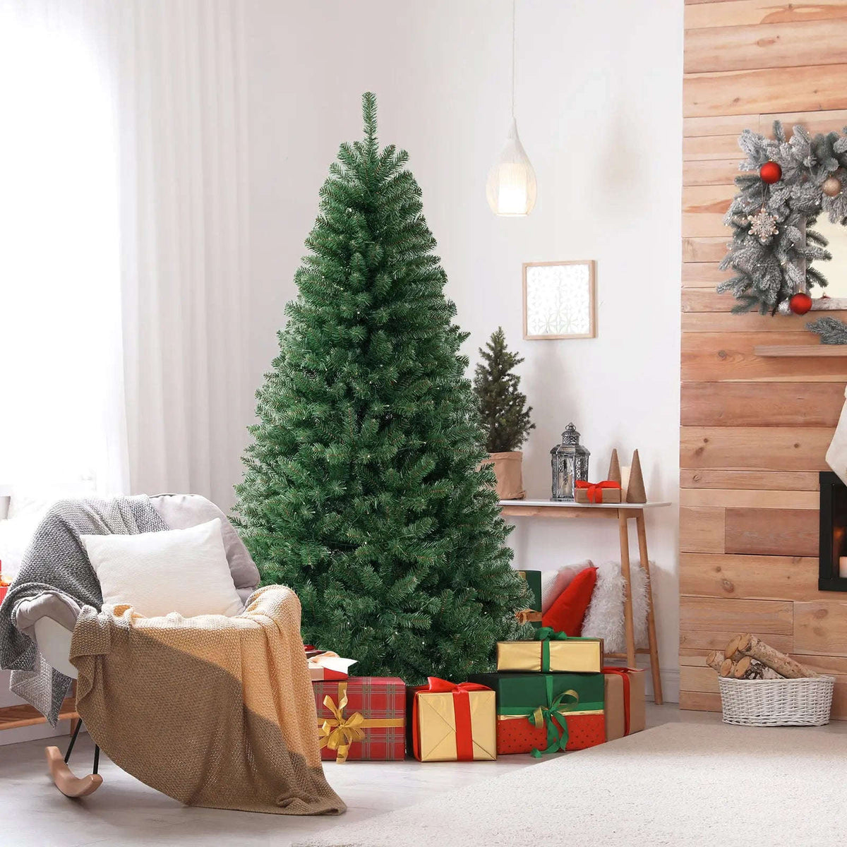 Pre-Lit Artificial Christmas Tree with LED Lights Cartsfy Inc.