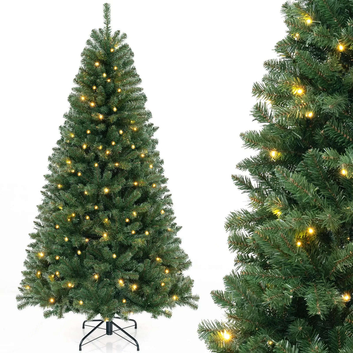 Pre-Lit Artificial Christmas Tree with LED Lights Cartsfy Inc.