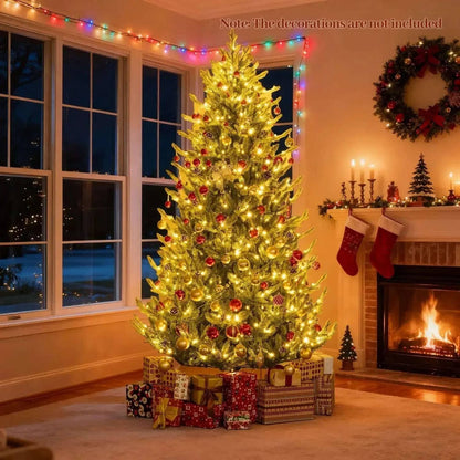 Pre-Lit Artificial Christmas Tree with Multicolored LED Lights-M Cartsfy Inc.