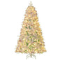 Pre-Lit Artificial Christmas Tree with Snow Flocked Branch Tips Cartsfy Inc.