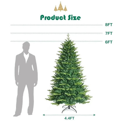 Pre-lit Artificial Hinged Christmas Tree with APP Controlled LED Lights Cartsfy Inc.