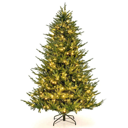 Pre-lit Christmas Tree with 280 Warm White LED Lights and 8 Lighting Modes DirectDeals 7 ft 6ft 7 ft-6ft-
