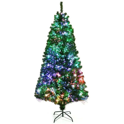 Pre-lit Multi-Colored Fiber Optic Spruce Artificial Christmas Tree Cartsfy Inc.