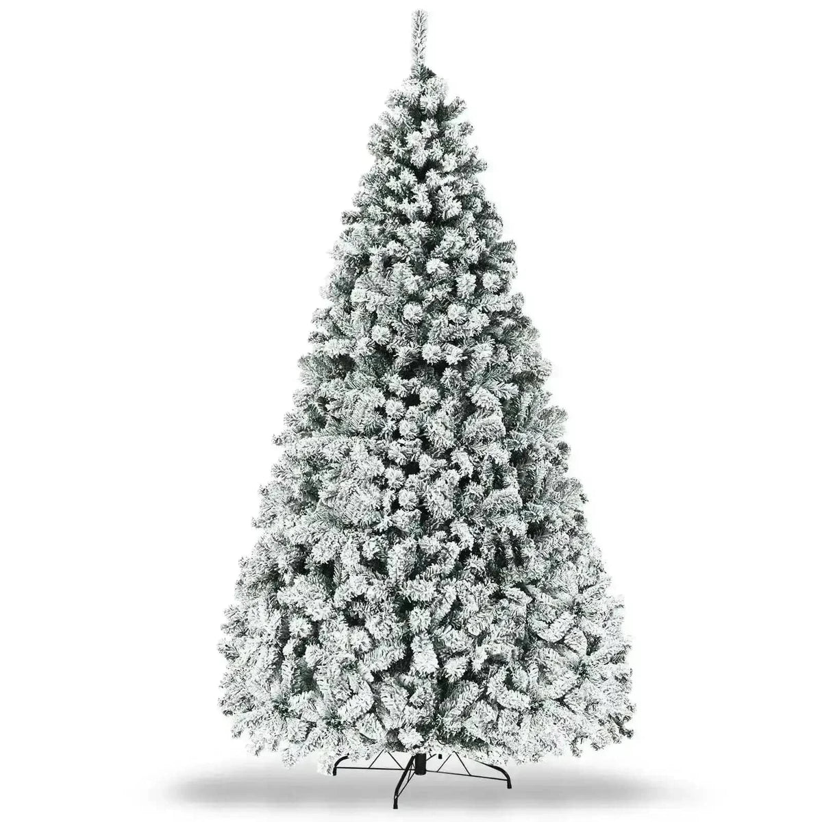 Pre-Lit Premium Snow Flocked Hinged Artificial Christmas Tree Cartsfy Inc.