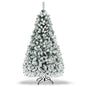 Pre-Lit Premium Snow Flocked Hinged Artificial Christmas Tree Cartsfy Inc.