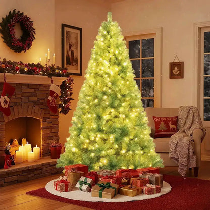 Pre-Lit Tinsel Christmas Tree - Artificial Xmas Tree for Home & Office Cartsfy Inc.