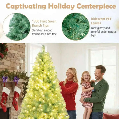 Pre-Lit Tinsel Christmas Tree - Artificial Xmas Tree for Home & Office Cartsfy Inc.