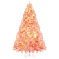 Pre-Lit Tinsel Christmas Tree Artificial Xmas Tree with Lush Branch Tips Holiday Decoration Cartsfy Inc.