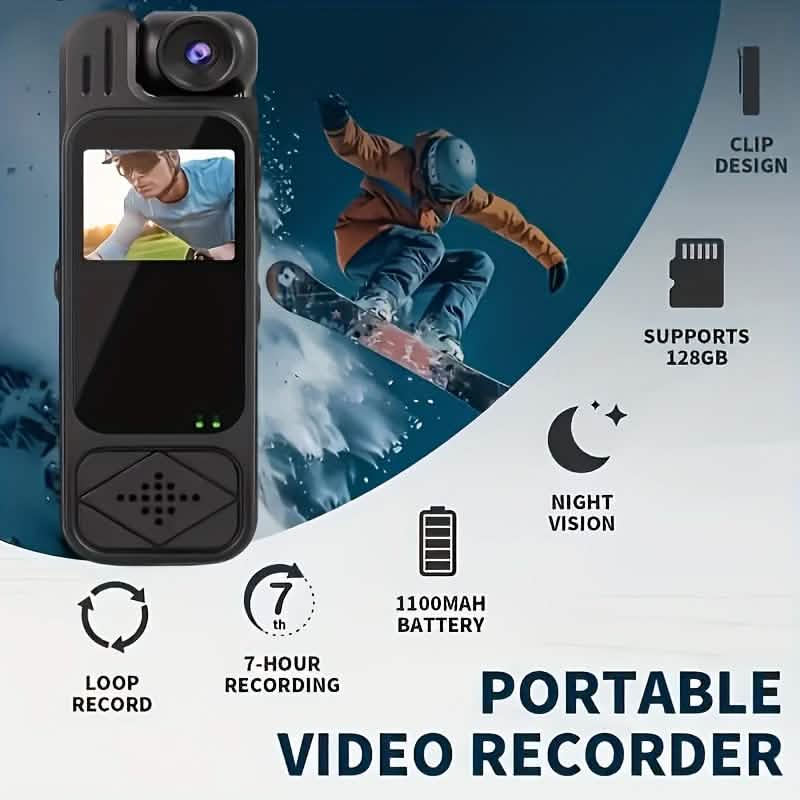 Premium Portable Body Camera Recorder – HD, SD Card Compatible Cartsfy Inc.