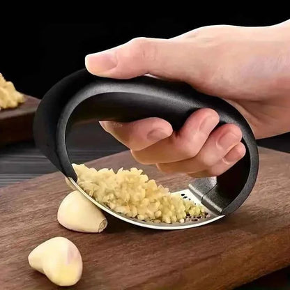 Premium Stainless Steel Garlic Rocker Press - Compact, Durable, and Rust - Resistant Kitchen Gadget - Cartsfy Inc.