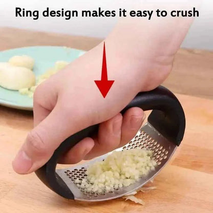 Premium Stainless Steel Garlic Rocker Press - Compact, Durable, and Rust - Resistant Kitchen Gadget - Cartsfy Inc.