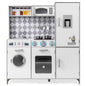 Pretend Play Kitchen for Kids Aged 3+ with Real Sounds and Lights-White Cartsfy Inc.