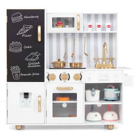 Pretend Play Kitchen for Kids with Real Sounds and Lights-White VYSN Default Title Default Title-