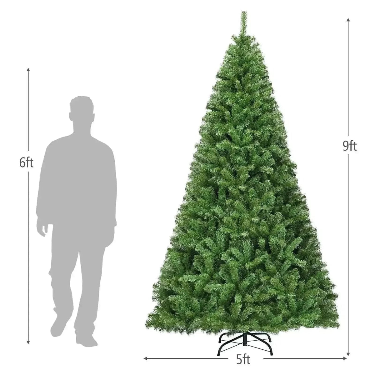 PVC Artificial Christmas Tree Premium Hinged Cartsfy Inc.