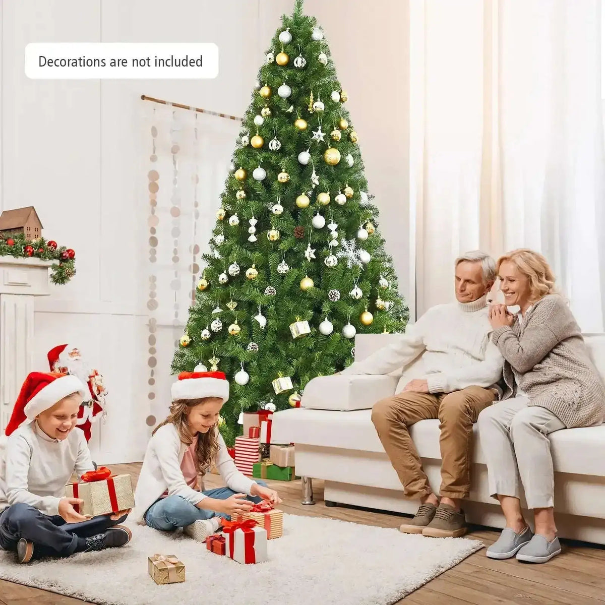 PVC Artificial Christmas Tree Premium Hinged Cartsfy Inc.