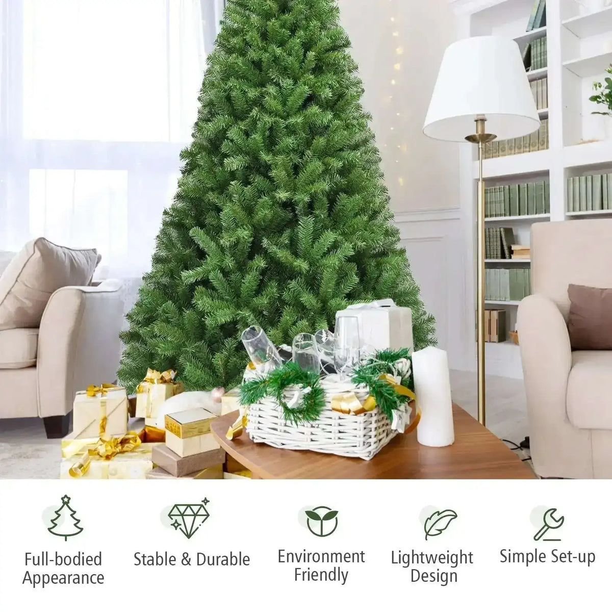 PVC Artificial Christmas Tree Premium Hinged Cartsfy Inc.