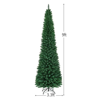 PVC Artificial Slim Pencil Christmas Tree Cartsfy Inc.