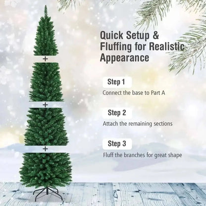 PVC Artificial Slim Pencil Christmas Tree Cartsfy Inc.