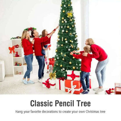 PVC Artificial Slim Pencil Christmas Tree - 9 Feet Cartsfy Inc.