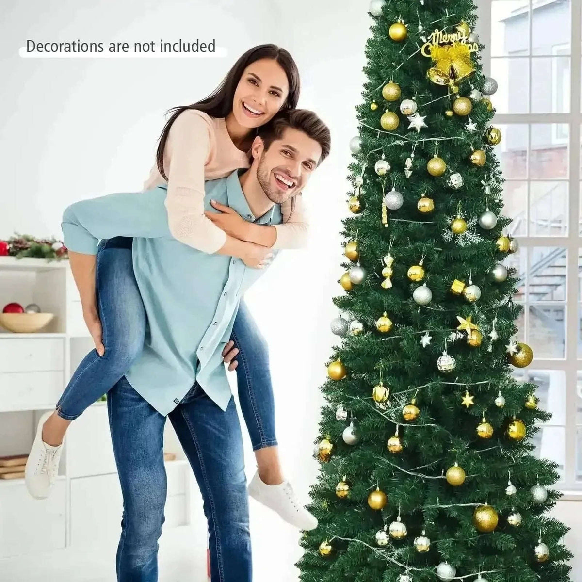 PVC Artificial Slim Pencil Christmas Tree - 9 Feet Cartsfy Inc.