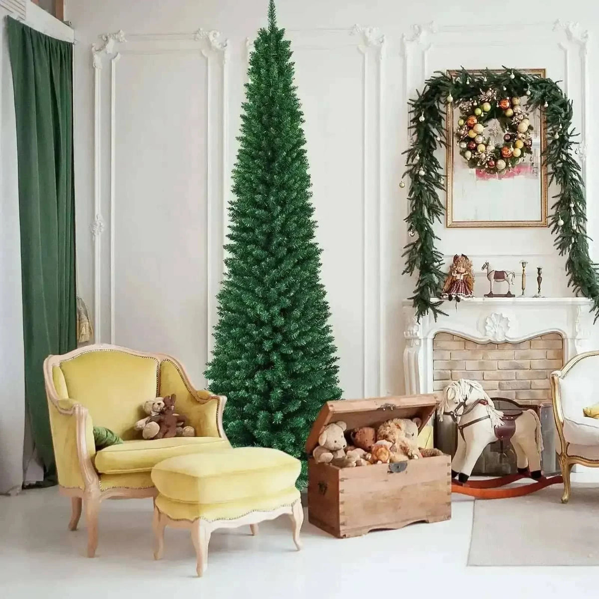 PVC Artificial Slim Pencil Christmas Tree Cartsfy Inc.